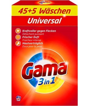 Gama Proszek uniwersalny do prania 3kg |50 prań