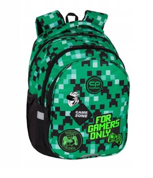 Coolpack plecak szkolny Game Zone Minecraft zielony chłopięcy 1-3k