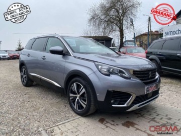 Peugeot 5008 II Crossover 1.6 BlueHDI 120KM 2018 Peugeot 5008 1.6 hdi Automat 7 osob. Ledy pol skory Navi kamera zamiana g