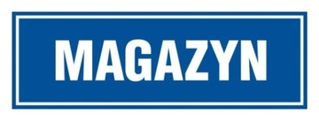 Magazyn tabliczka tablica PCV 10x30