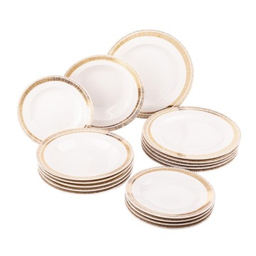 Serwis obiadowo-kawowy duży porcelana MariaPaula Solaris 36 el.