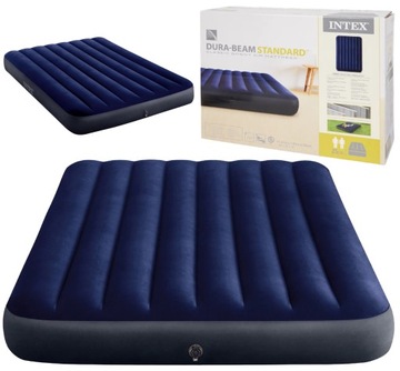 MATERAC DWUOSOBOWY ŁOŻKO DMUCHANE INTEX 137x191x25