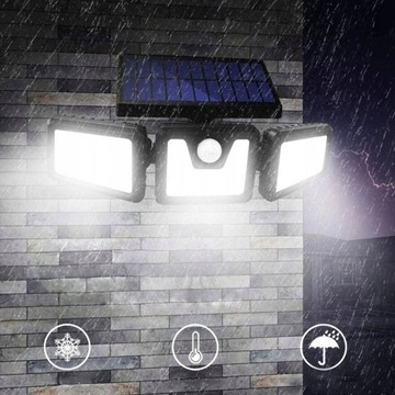 Lampa solarna z czujnikiem zmierzchu ruchu 171 LED