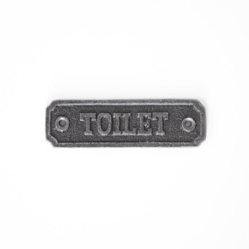 Tabliczka dekoracyjna żeliwna TOILET