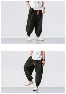 BOLUBAO Spring Men Loose Harem Pants Chinese Linen