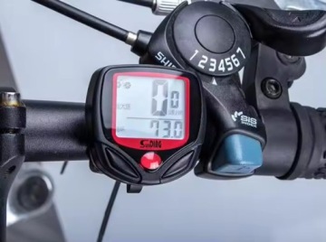 ЖК-ЧАСЫ ВЕЛОСИПЕДНОГО СЧЕТЧИКА ПРОБЕГА СКОРОСТИ Водонепроницаемый 15 функций + РУЧКА
