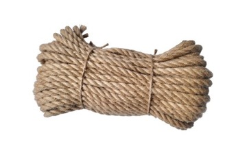 Lina jutowa żeglarska kręcona sznur 12 mm 10metrów