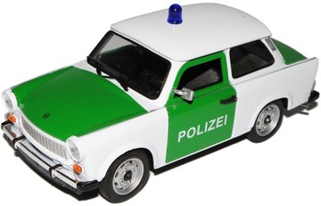 WELLY TRABANT 601 POLICJA 1:24 NOWY METALOWY MODEL