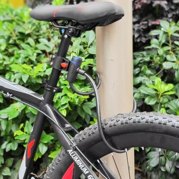 ВЕЛОСИПЕДНЫЙ ЗАМОК ВЕЛОСИПЕДНЫЙ ЗАМОК ПРОЧНЫЙ ТРОС С КЛЮЧОМ