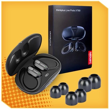 БЕСПРОВОДНЫЕ НАУШНИКИ LENOVO XT80 ВОДОНЕПРОНИЦАЕМЫЕ IPX7 GAMING SPORTS BT