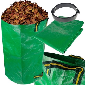KOSZ 120L OGRODOWY SKŁADANY NA LIŚCIE TRAWĘ śmieci KUBEŁ GR6991 GREENMILL
