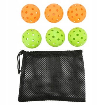 6 sztuk Outdoor Pickleball Balls Trening sportowy