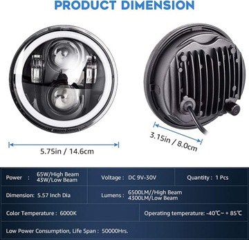 ФАРА СВЕТОДИОДНАЯ ПЕРЕДНЯЯ ФАРА ОДОБРЕНИЕ ДЛЯ МОТОЦИКЛА