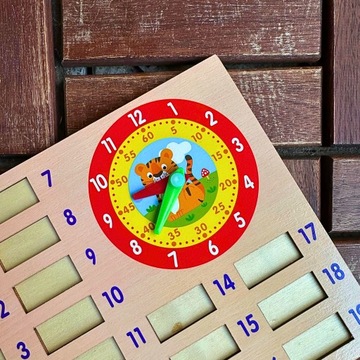 ZABAWKA MATEMATYCZNA TABLICA DO NAUKI MATEMATYKI GRA PLANSZOWA