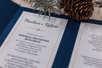 Папка-конверт свадебные приглашения + копия, 10 шт.