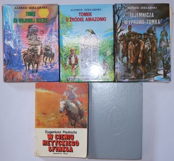 Alfred Szklarski Przygody Tomka x5 Zestaw