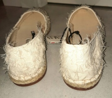 ZARA boho BUTY baleriny BALERINKI mokasyny ESPADRYLE nowe 40 / 41.