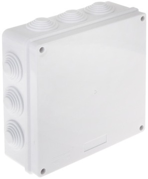 PUSZKA INSTALACYJNA ELEKTRYCZNA POŁĄCZENIOWA Z DŁAWNICAMI IP65 203x203