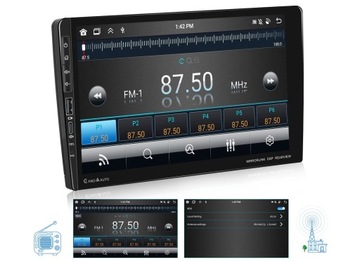 Car Radio 2 DIN Android Auto CarPlay RDS WiFi GPS DSP FM 9 