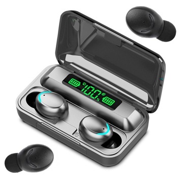 SŁUCHAWKI BEZPRZEWODOWE BLUETOOTH F9 TWS POWERBANK