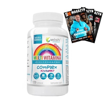 WISH MULTIWITAMINA JUNIOR WITAMINY DLA DZIECI 120k