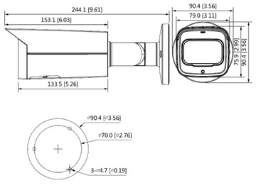 Полноцветная IP-камера Dahua IPC-HFW5449T-ASE-NI-0360B