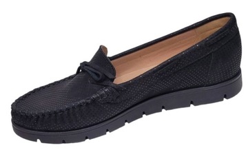 VERSO&SEMPRE 0-81 Мокасины черные кожаные SAMUEL размер 39