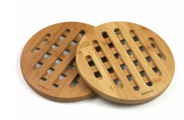 Настольная подставка POT PAD, столешница из бамбука - экологическая