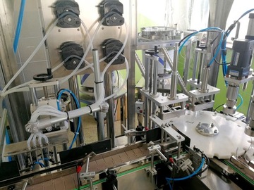 АВТОМАТИЧЕСКАЯ ЛИНИЯ НАПОЛНЕНИЯ, ПЕРИСТАЛЬТИЧЕСКИЕ НАСОСЫ, 4 ГОЛОВКИ