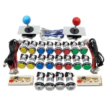 Przyciski Arcade dla 2 graczy i styl USB joysticka