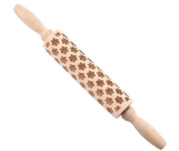 РОЖДЕСТВЕНСКИЙ ДЕРЕВЯННЫЙ ВАЛОК ДЛЯ ПРЯНИКОВ, СТРУКТУРНЫЙ, С ГРАВИНОЙ