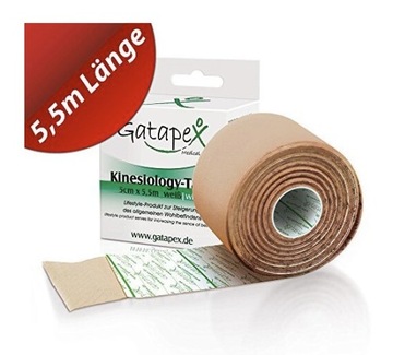 ШИРИНА КИНЕЗИОЛОГИЧЕСКОЙ ТЕЙПЫ 5СМ, ДЛИНА 5,5м-ПЛОТЬ
