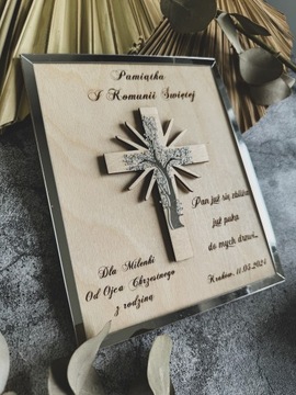 Сувенир первого СВЯТОГО ПРИЧАСТИЯ от БОЖНОЙ МАТЕРИ на крещение, свадьбу, ПОДАРОК.