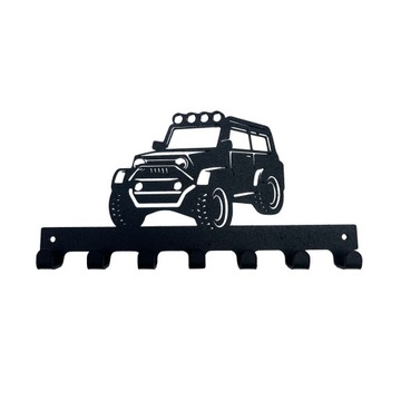 Wieszak metalowy na klucze ubrania JEEP