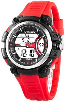 Duży Męski Zegarek Multi 100xStoper XONIX WR100m