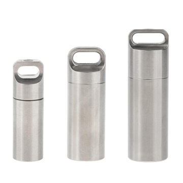 4X водонепроницаемый контейнер для таблеток из нержавеющей стали, уплотнение корпуса