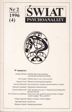 Świat psychoanalizy Nr 2/1996 (4)