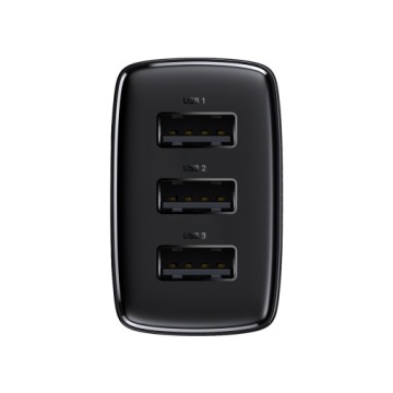 БЫСТРОЕ СЕТЕВОЕ ЗАРЯДНОЕ УСТРОЙСТВО BASEUS ДЛЯ ТЕЛЕФОНА 3X USB QC 17 Вт