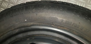 BMW E46 E60 E63 E65 E90 KOLO DOJEZDOVÉ 17" DOJEZDOVDOJEZDOVÉ 125/80 R17 6750007