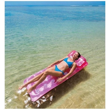 MATERAC DMUCHANY DO PŁYWANIA PLAŻOWY INTEX BASEN
