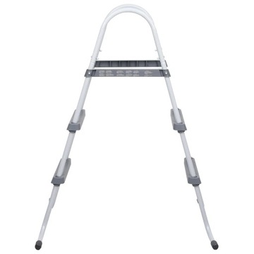 Лестница для бассейна, серая, 84 см, сталь