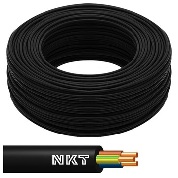 Kabel okrągły przewód YKY 3x6 żo 0,6/1kV za metr