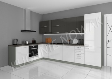 Meble kuchenne Torino MDF połysk