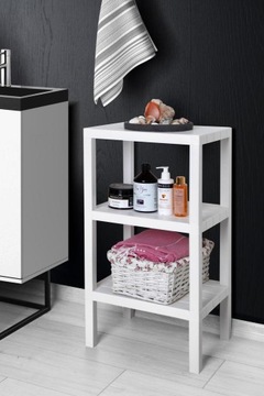 Кухонная полка для ванной, 3 полки, черный