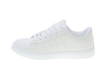 Damskie Trampki Tenisówki eko. skóra White r.36