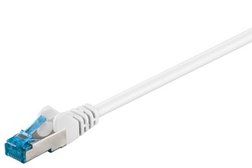 Kabel sieciowy RJ45 kat.6A S/FTP biały 5 m