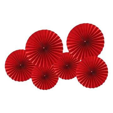 6 sztuk chińskich noworocznych wachlarzy papierowych czerwone prezenty tradycyjne papierowe wachlarze kwiatowe