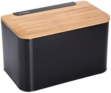 Chlebak z deską Kinghoff czarny stal