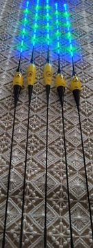 Niebiesko-Zielony Spławik Świecący - 2 gramy + Bateria + Tuba + Łezka