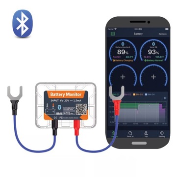Inteligentny Tester Akumulatora 6V 12V BluetoothInteligentny Tester Akumula